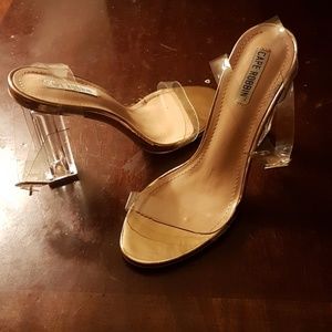 Clear heels